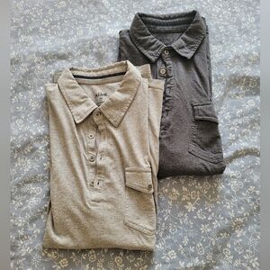 Men's Kuhl Wildfibre Polos, M, 100% Cotton, Bundle Of 2